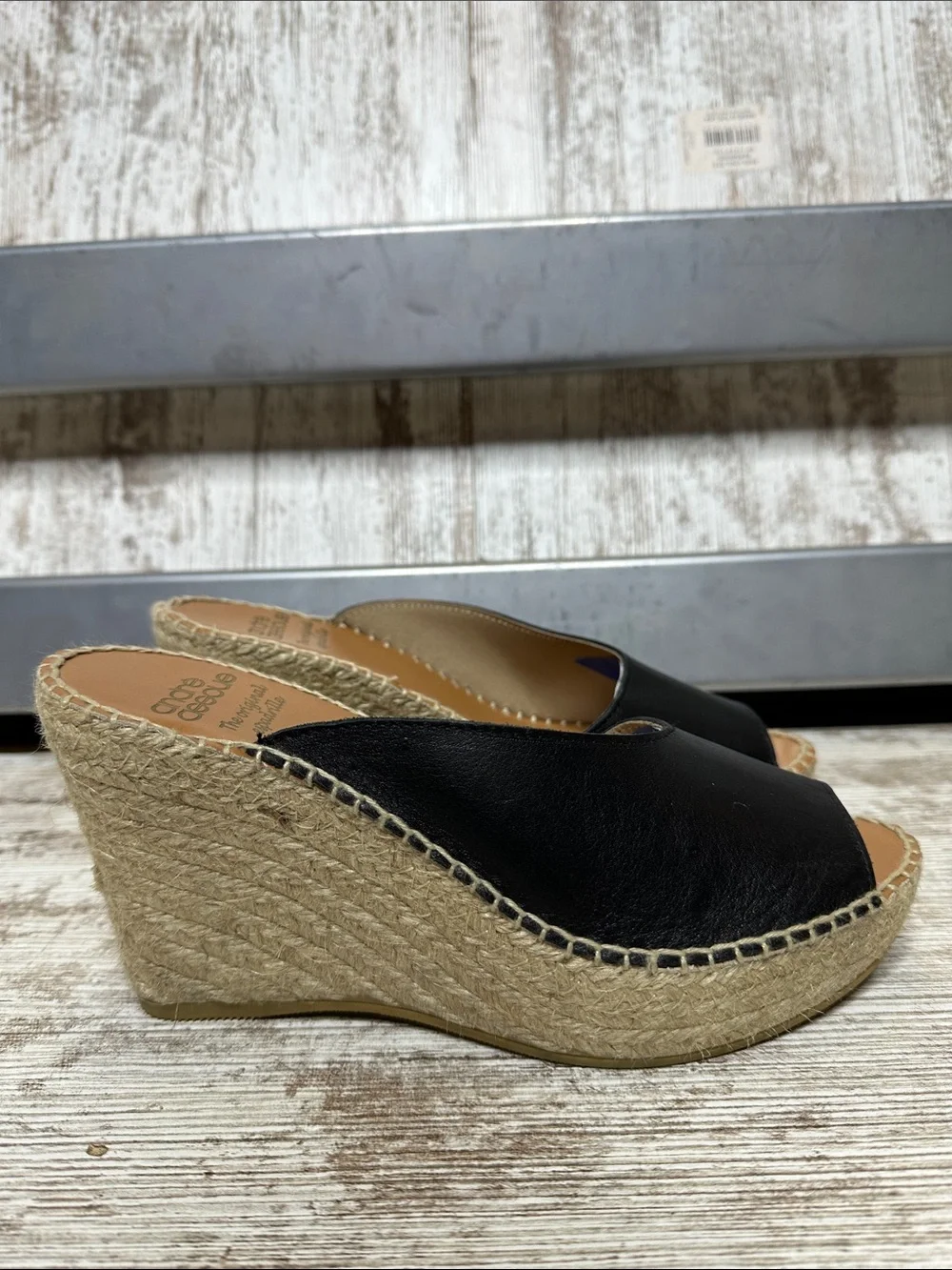 Andre Assous Catarina Espadrille Platform Wedge Sandal Women’s Sz 9